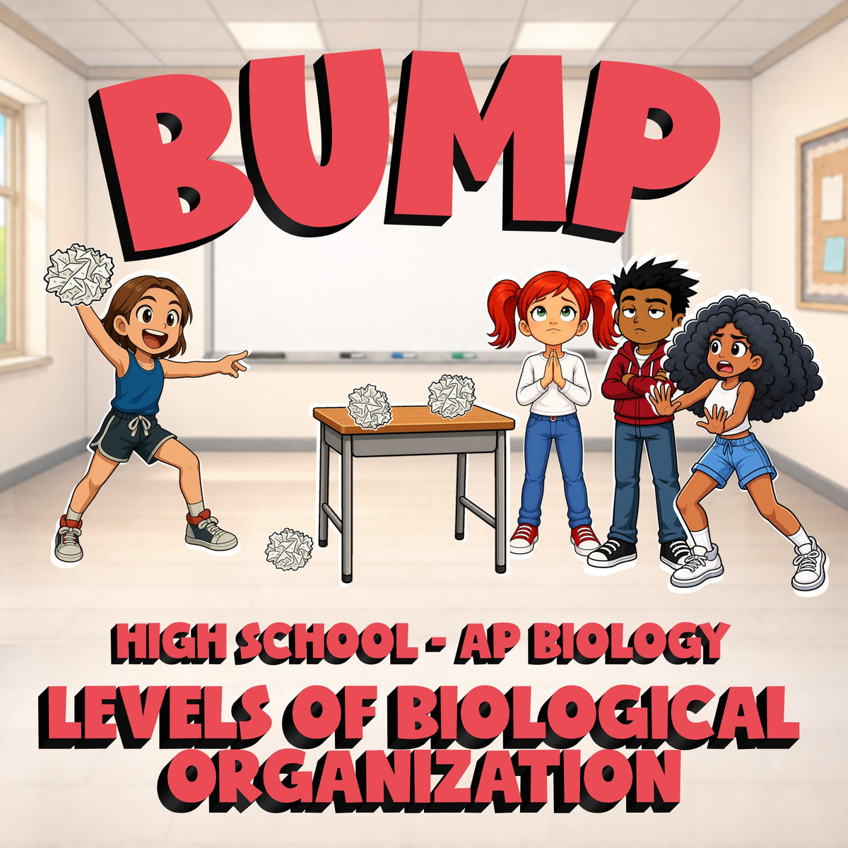 Levels of Biological Organization BUMP Science Game - No Prep AP Biology Review