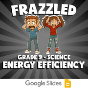 Energy Efficiency FRAZZLED Science Game - No Prep Grade 9 Review Activity
