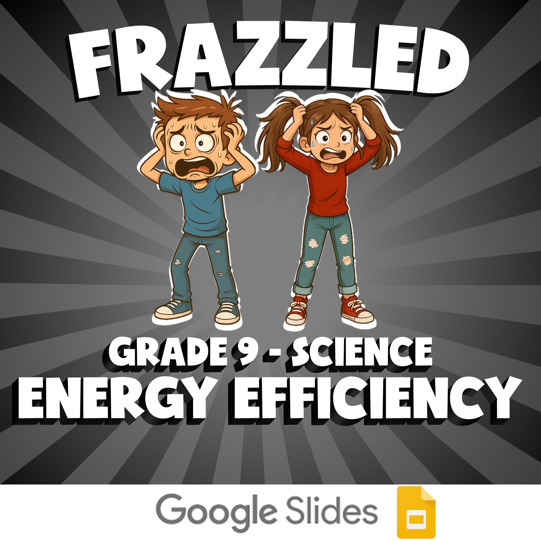 Energy Efficiency FRAZZLED Science Game - No Prep Grade 9 Review Activity