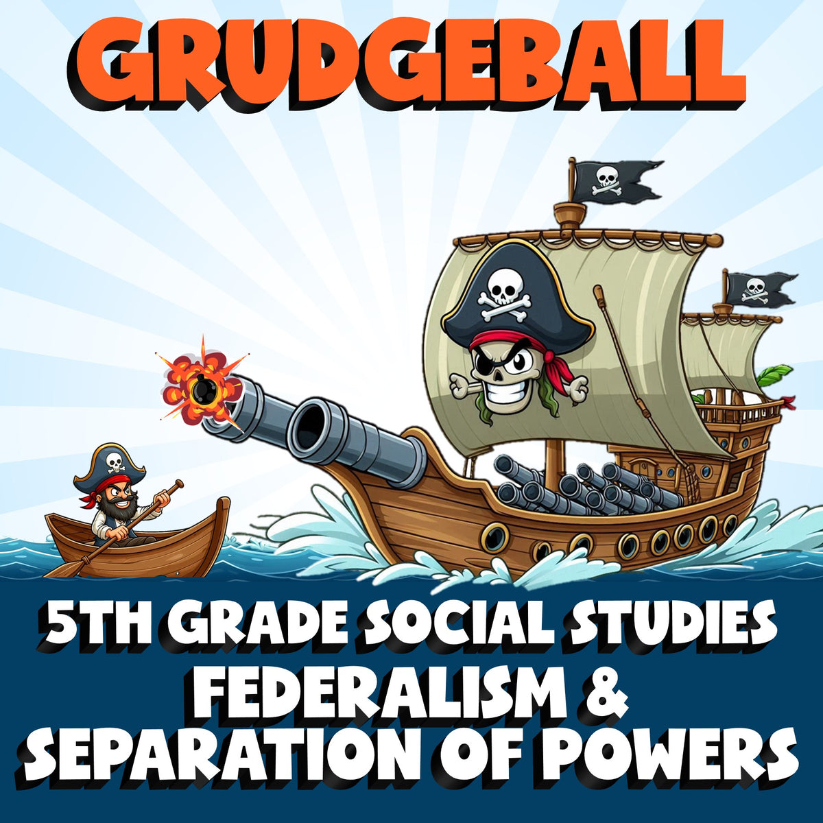 Federalism & Separation of Powers GRUDGEBALL Socials Game - No Prep Grade 5