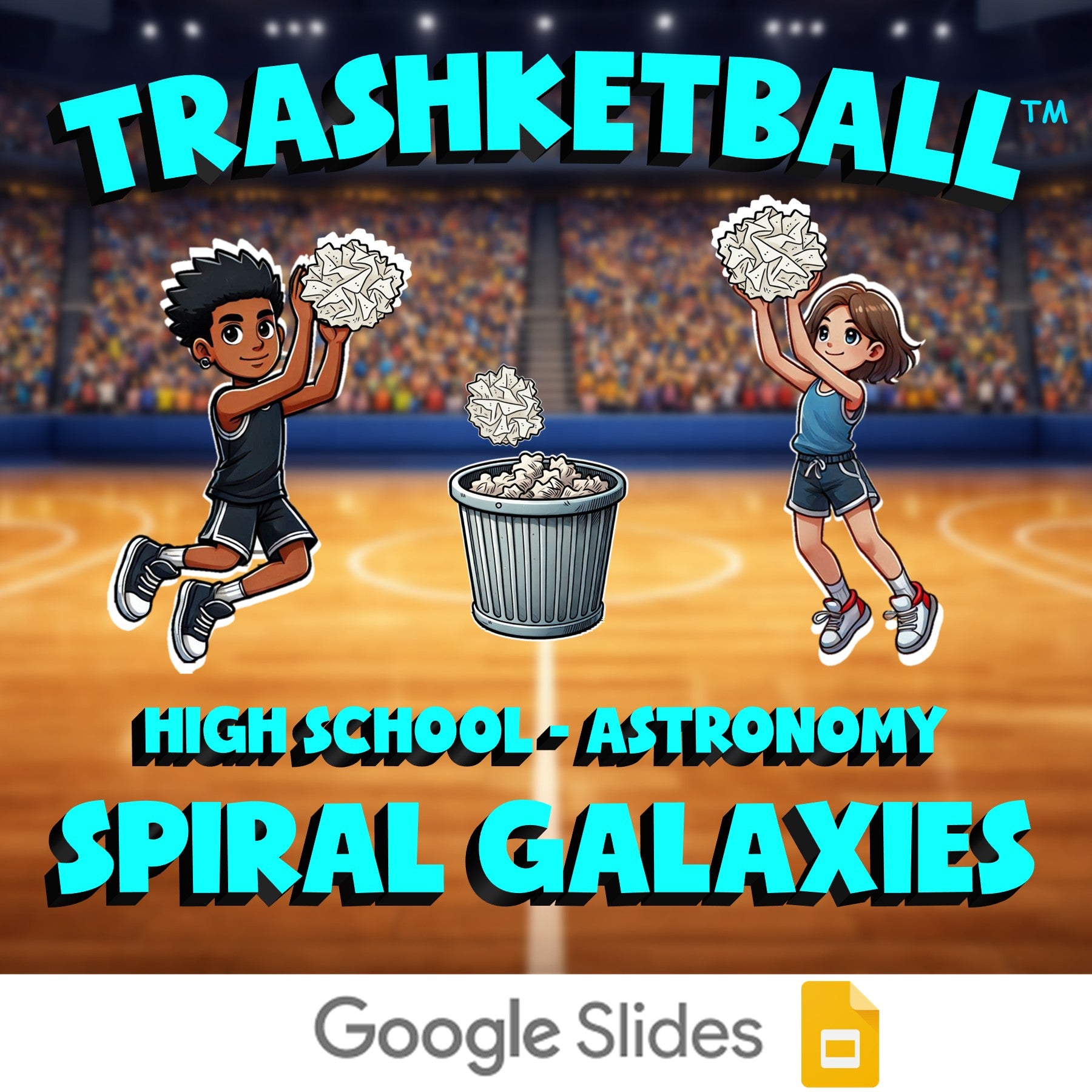 Spiral Galaxies TRASHKETBALL Science Game - No Prep Astronomy Review Activity