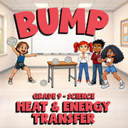 Heat & Energy Transfer BUMP Science Game - No Prep Grade 9 Review Activity