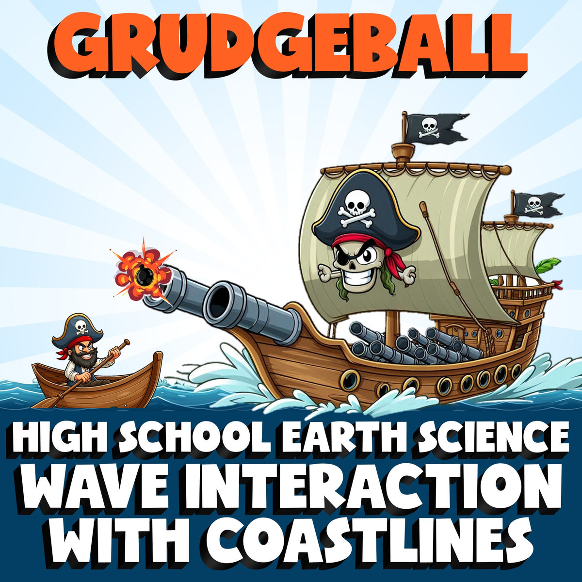 Wave Interaction with Coastlines GRUDGEBALL Game - No Prep Earth Science Review