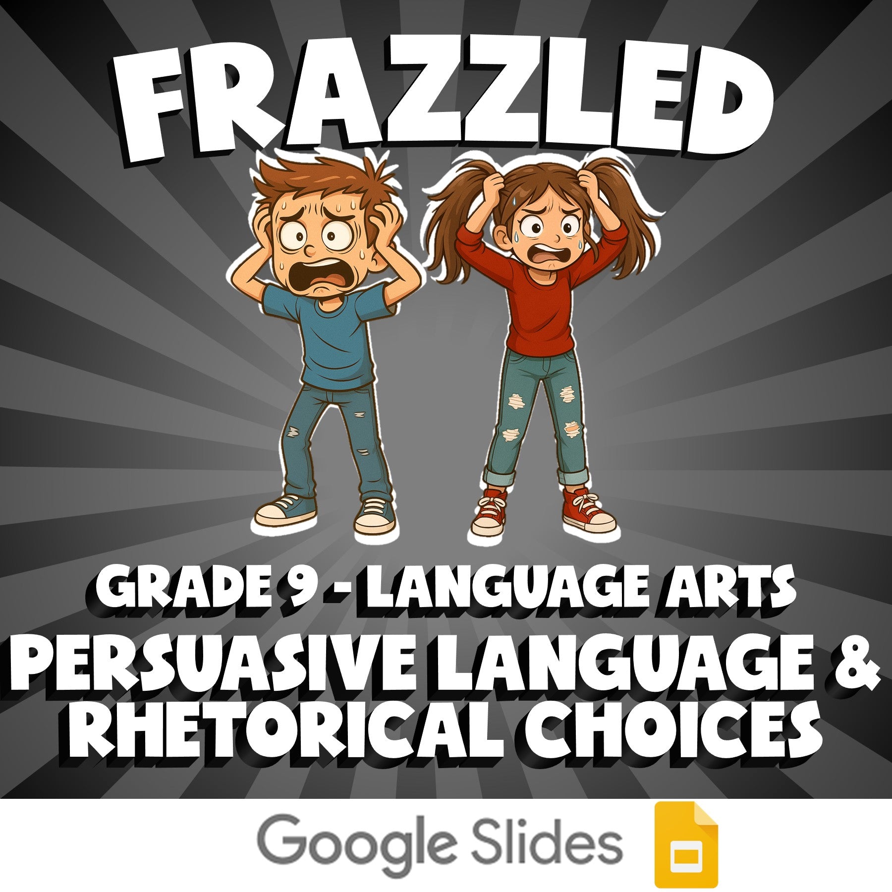 Persuasive Language & Rhetorical Choices FRAZZLED ELA Game - No Prep Grade 9