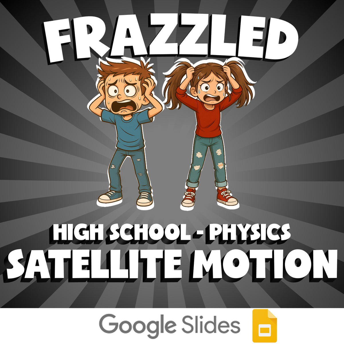 Satellite Motion FRAZZLED Science Game - No Prep Physics Review Activity
