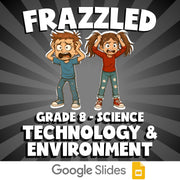 Technology & Environment FRAZZLED Science Game - No Prep Grade 8 Review Activity