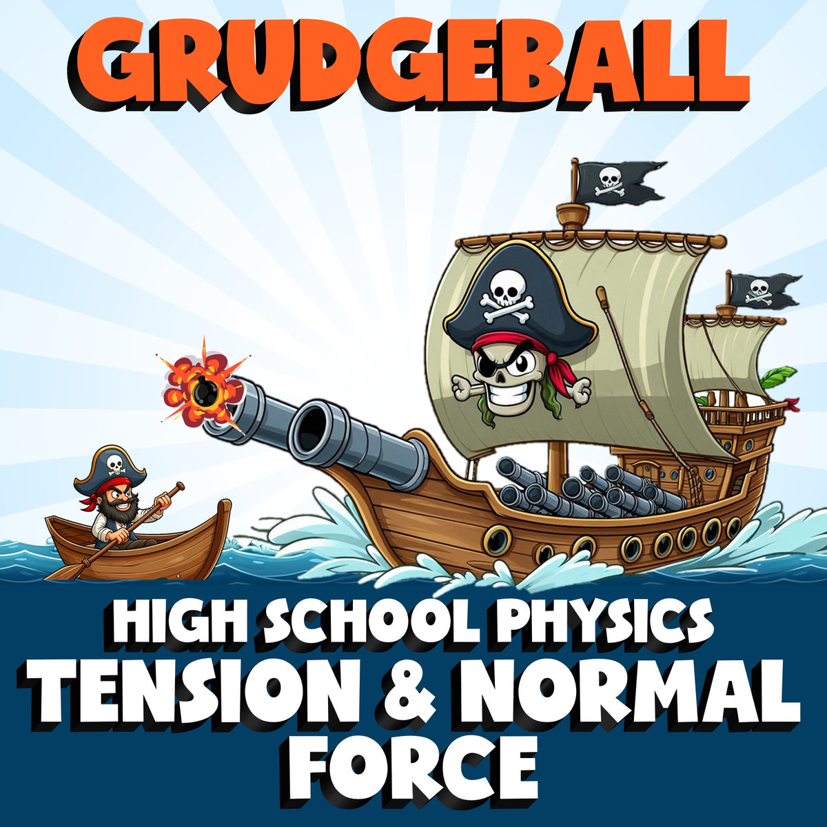 Tension & Normal Force GRUDGEBALL Science Game - No Prep Physics Review Activity