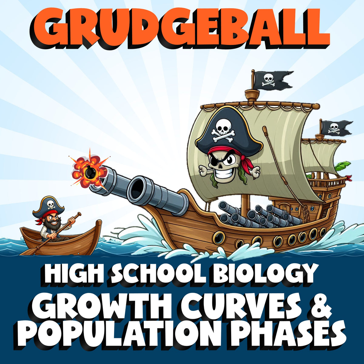 Growth Curves & Population Phases GRUDGEBALL Science Game - No Prep Biology