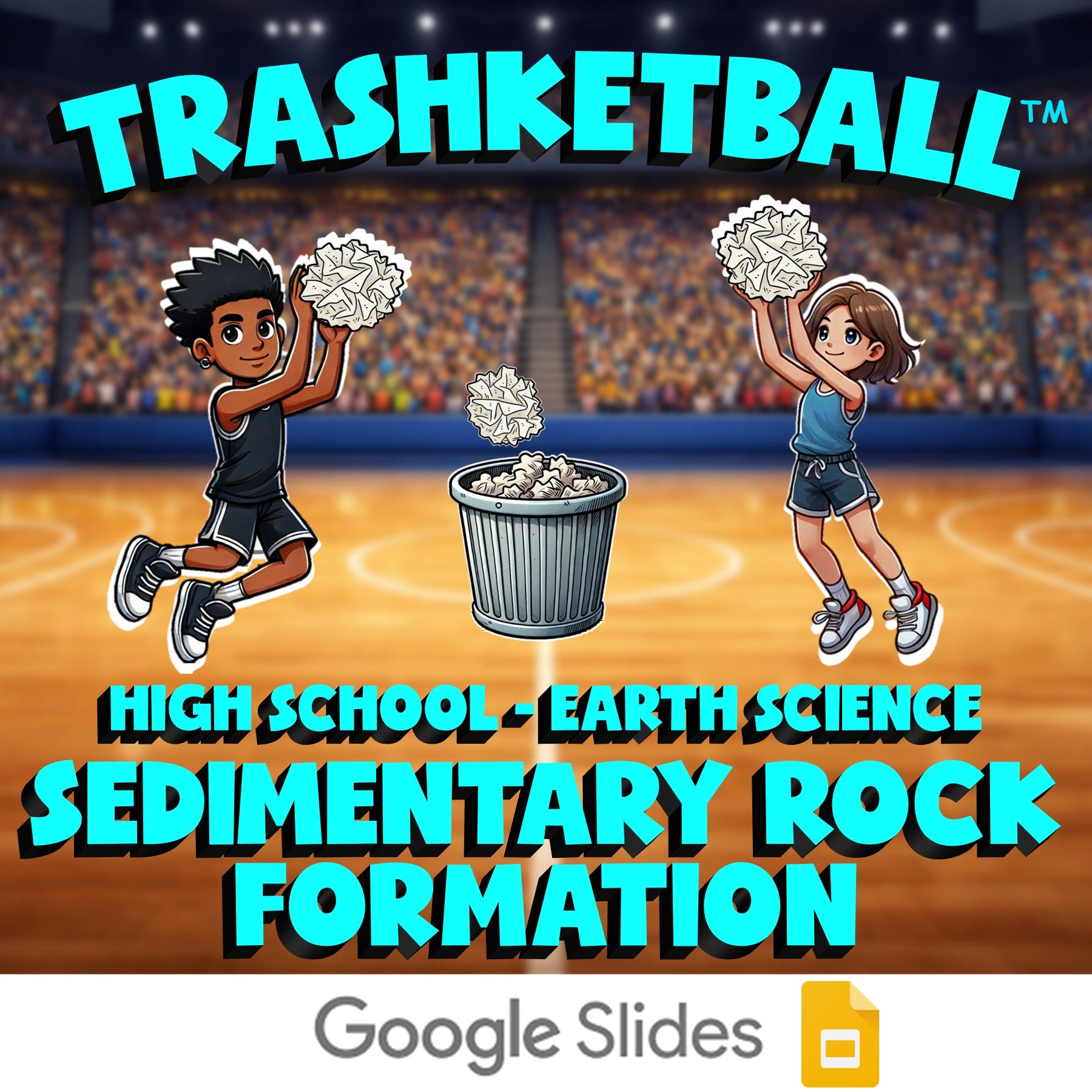 Sedimentary Rock Formation TRASHKETBALL Game - No Prep Earth Science Review