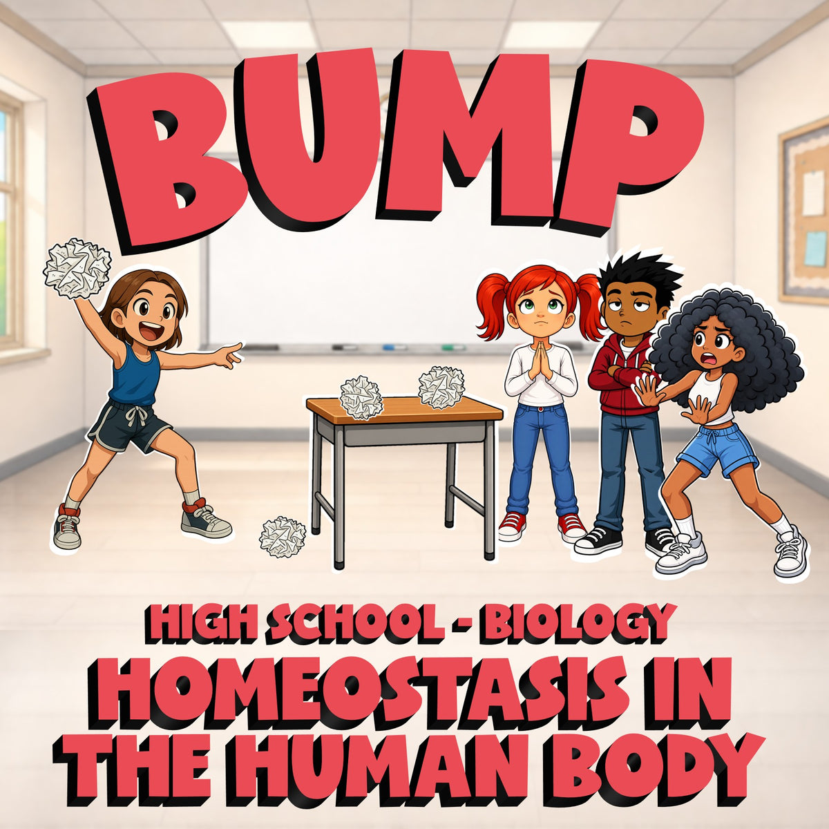 Homeostasis in the Human Body BUMP Science Game - No Prep Biology Review