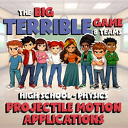 Projectile Motion Applications BIG TERRIBLE GAME - Physics Science Review