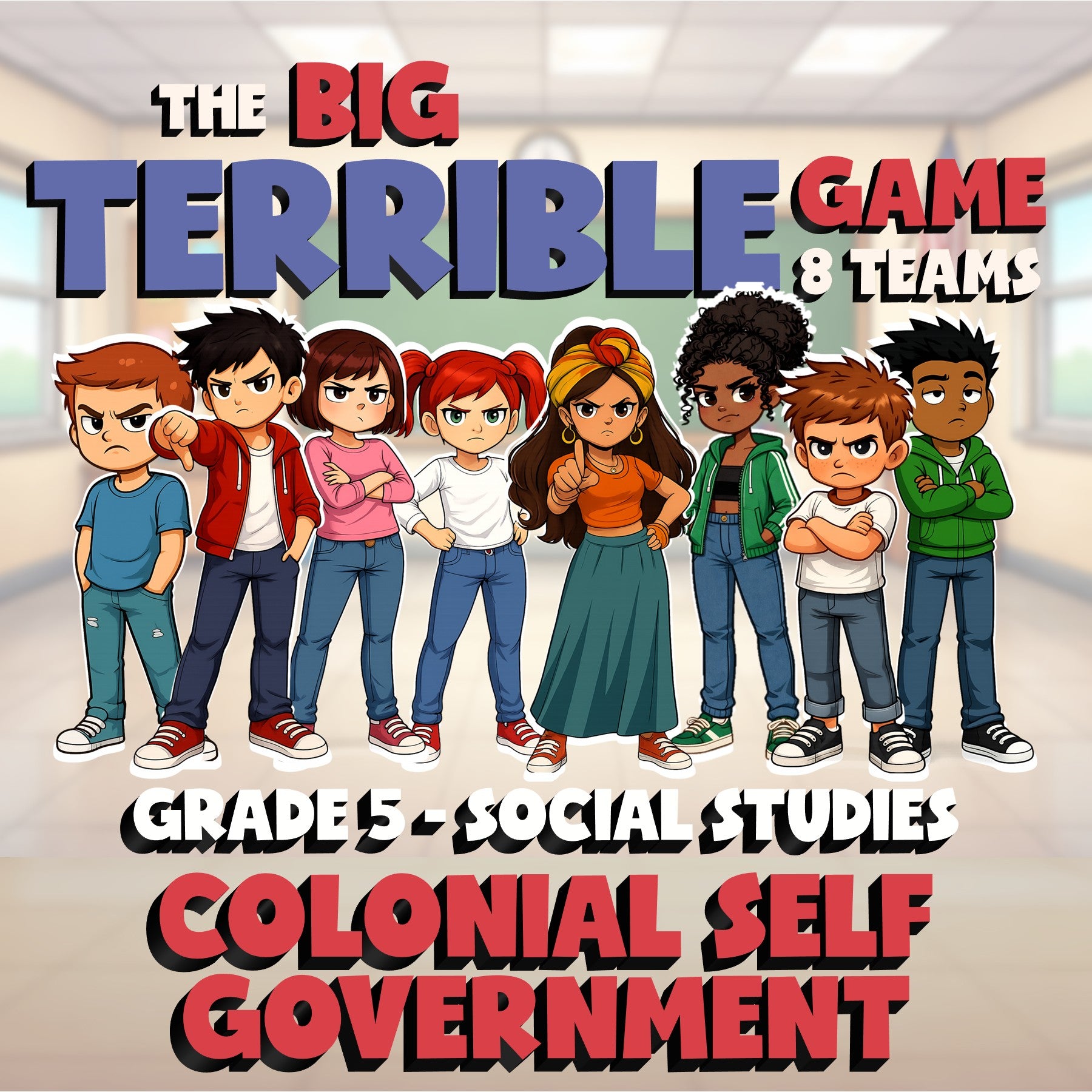 Colonial Self Government BIG TERRIBLE GAME - No Prep Grade 5 Socials Review