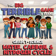 Water, Carbon, & Nitrogen Cycles BIG TERRIBLE GAME - Grade 7 Science Review