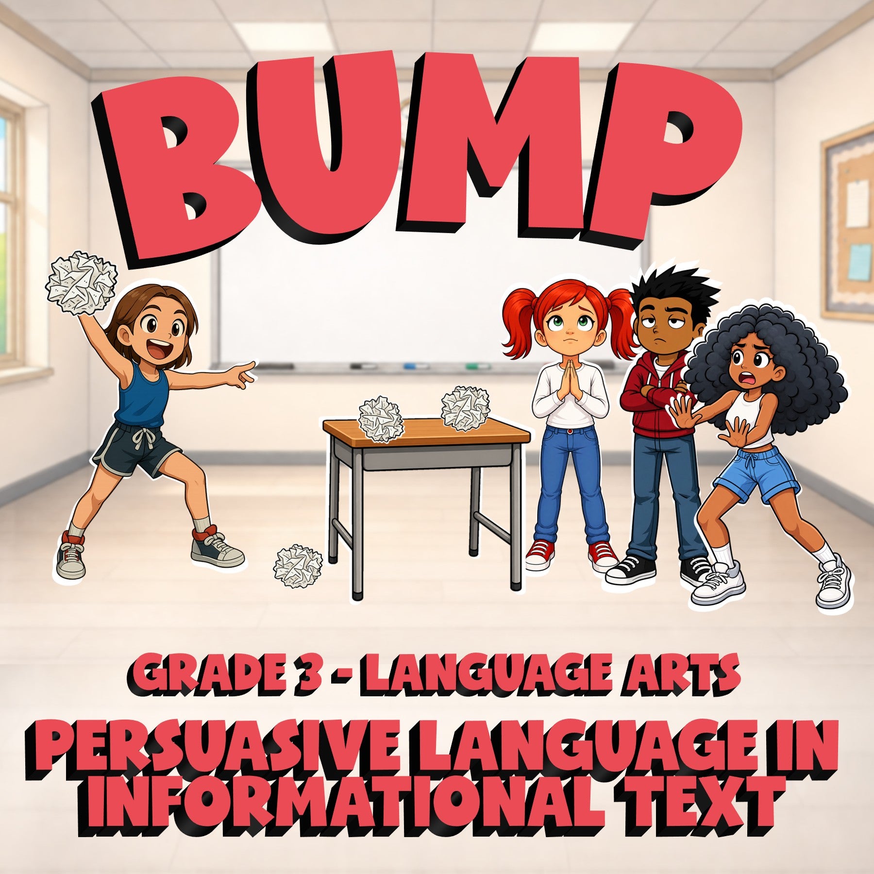 Persuasive Language in Informational Text BUMP ELA Game - No Prep Grade 3 Review