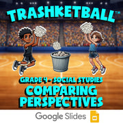 Comparing Perspectives TRASHKETBALL Socials Game - No Prep Grade 4 Review