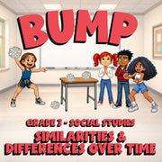 Similarities & Differences Over Time BUMP Socials Game - No Prep Grade 3 Review