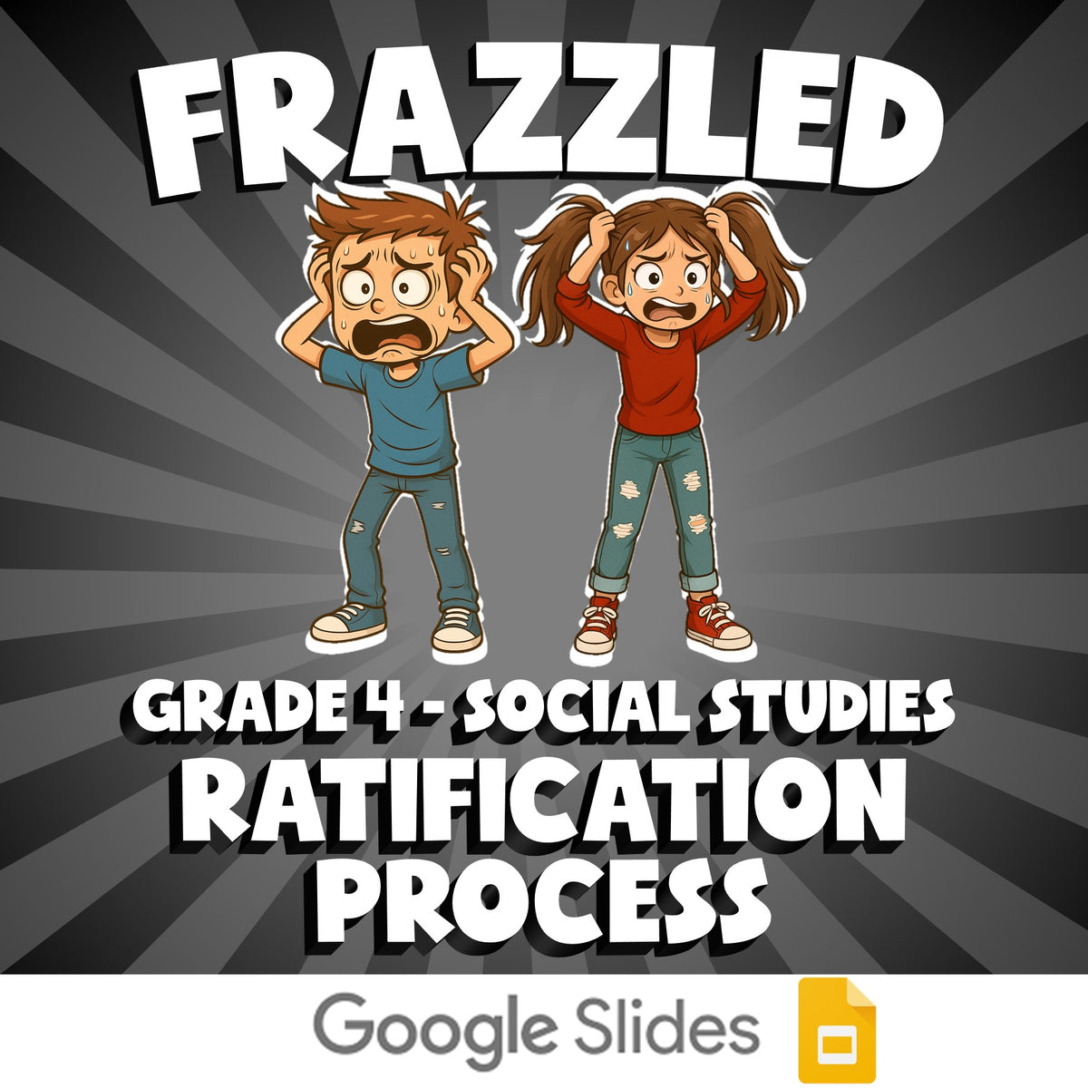 Ratification Process FRAZZLED Socials Game - No Prep Grade 4 Review Activity
