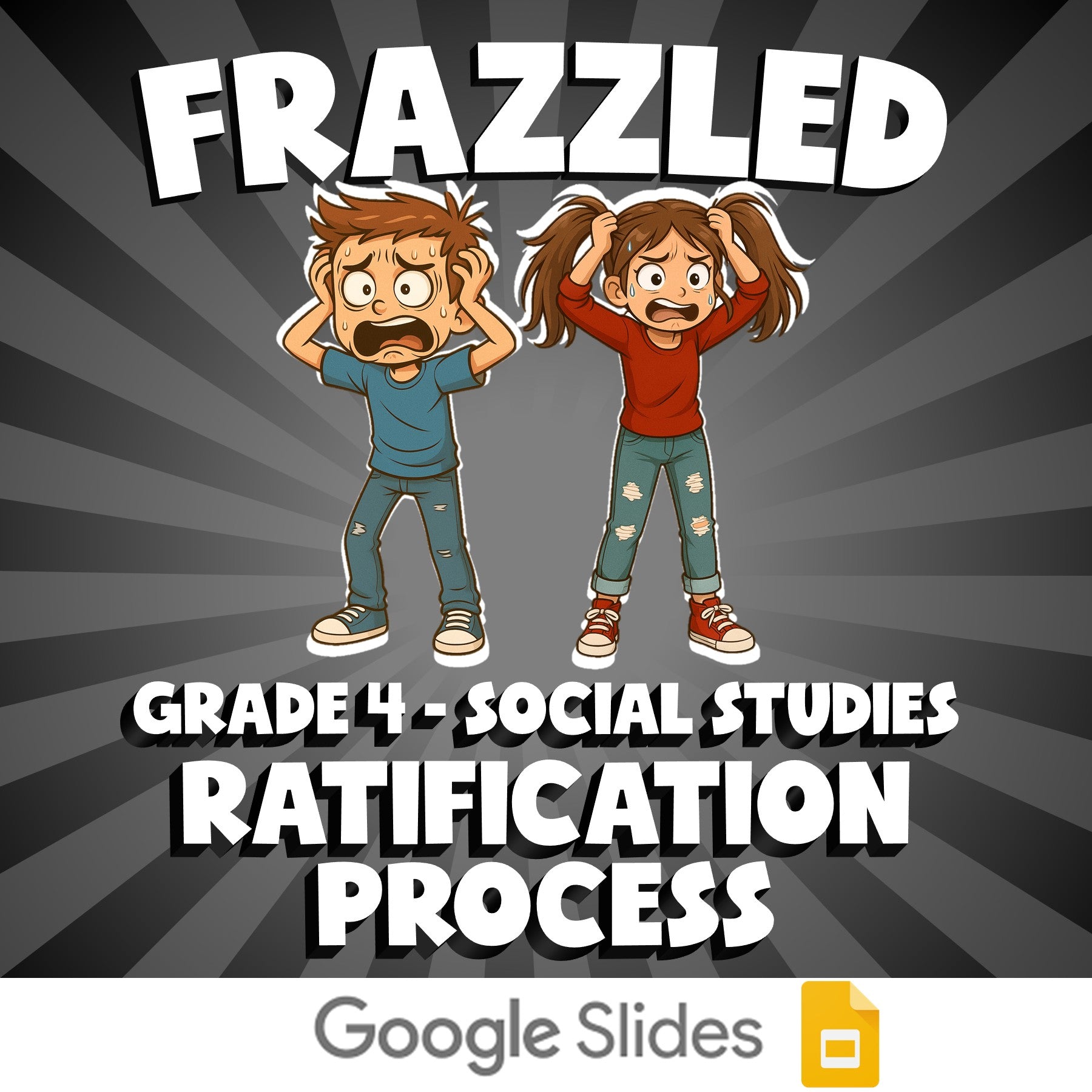Ratification Process FRAZZLED Socials Game - No Prep Grade 4 Review Activity