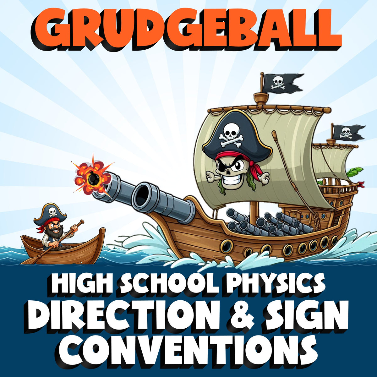 Direction & Sign Conventions GRUDGEBALL Science Game - No Prep Physics Review