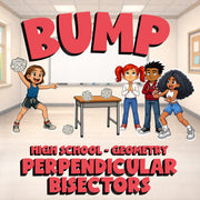 Perpendicular Bisectors BUMP Math Game - No Prep Geometry Review Activity