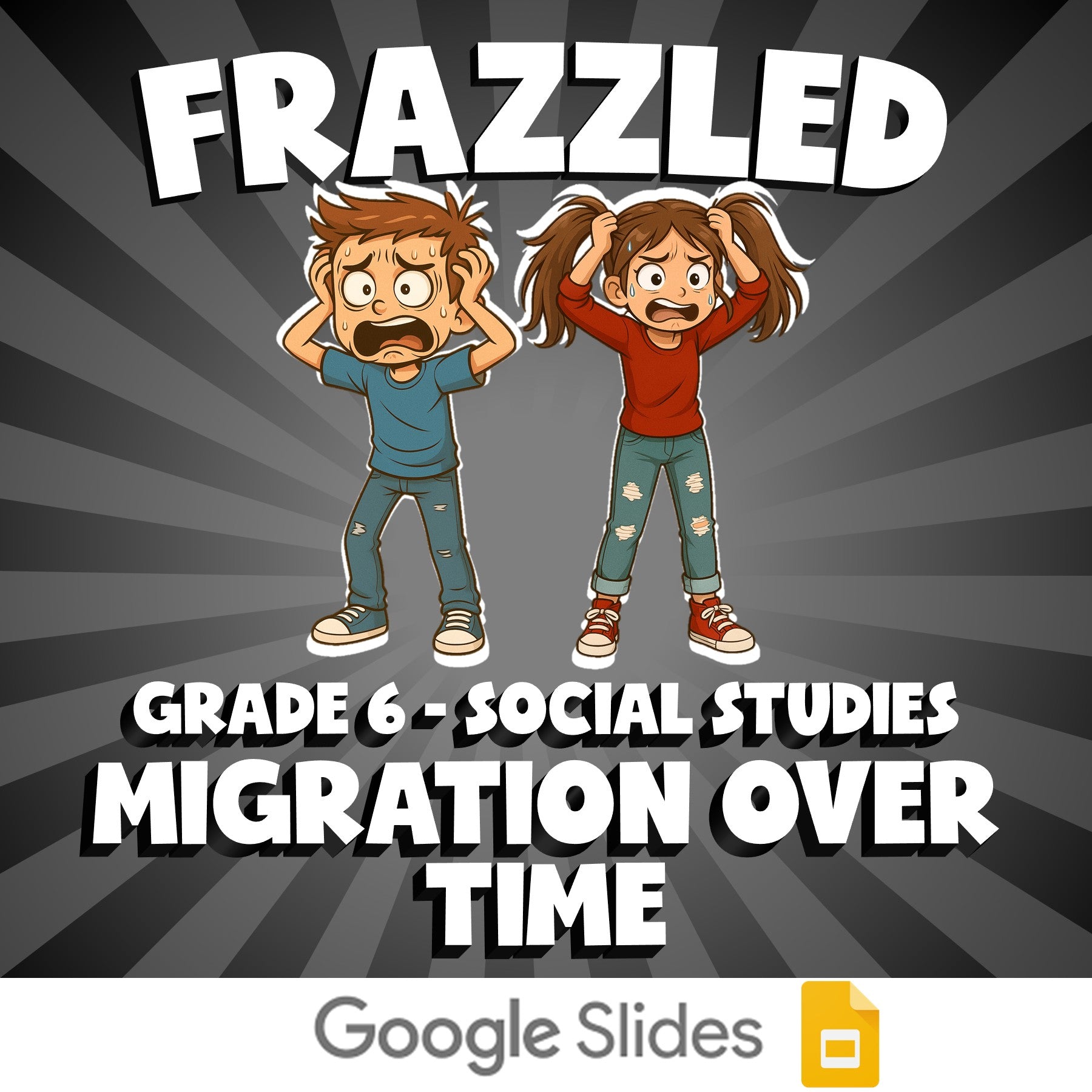 Migration Over Time FRAZZLED Socials Game - No Prep Grade 6 Review Activity