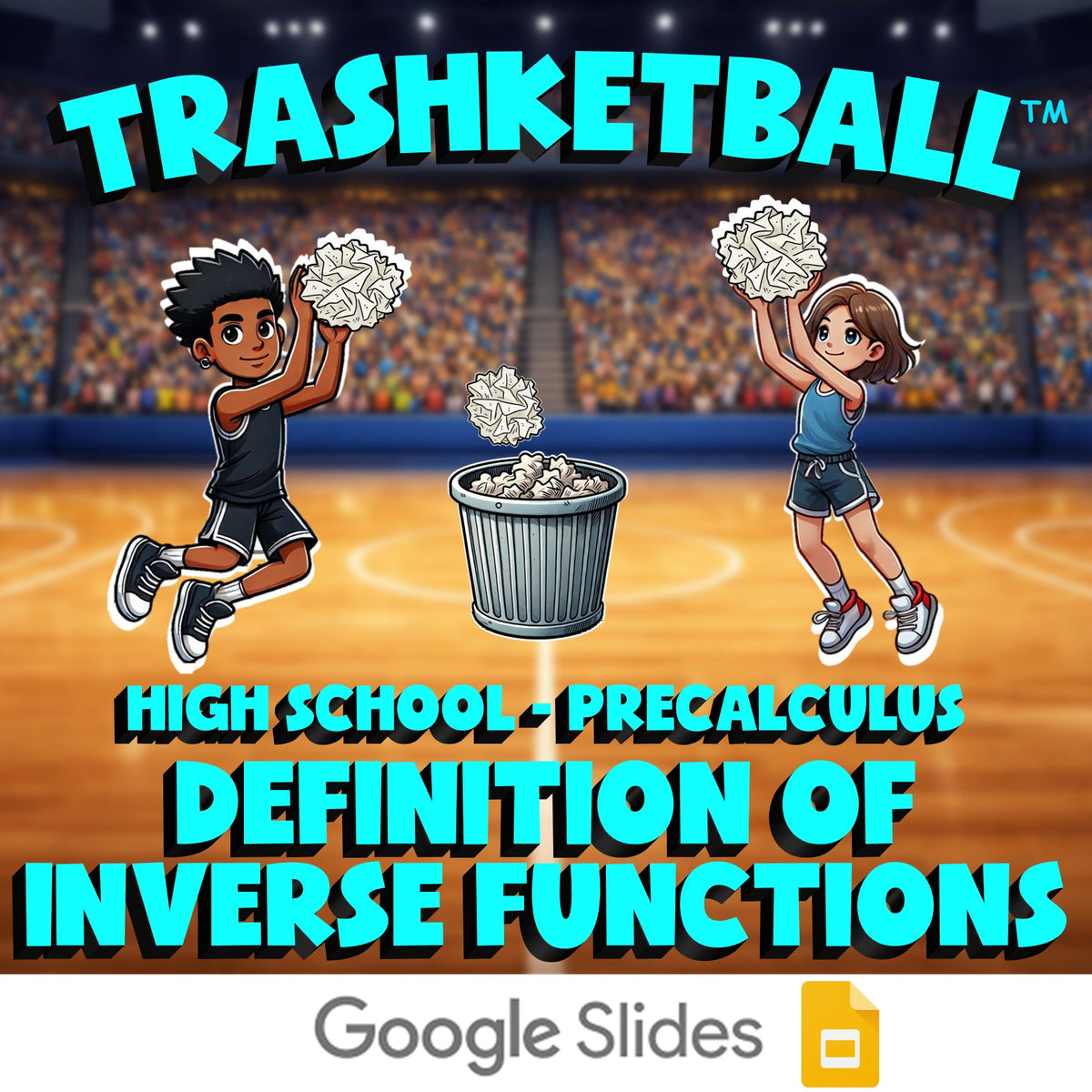 Definition of Inverse Functions TRASHKETBALL Math Game - No Prep PreCalculus