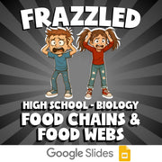 Food Chains & Food Webs FRAZZLED Science Game - No Prep Biology Review Activity