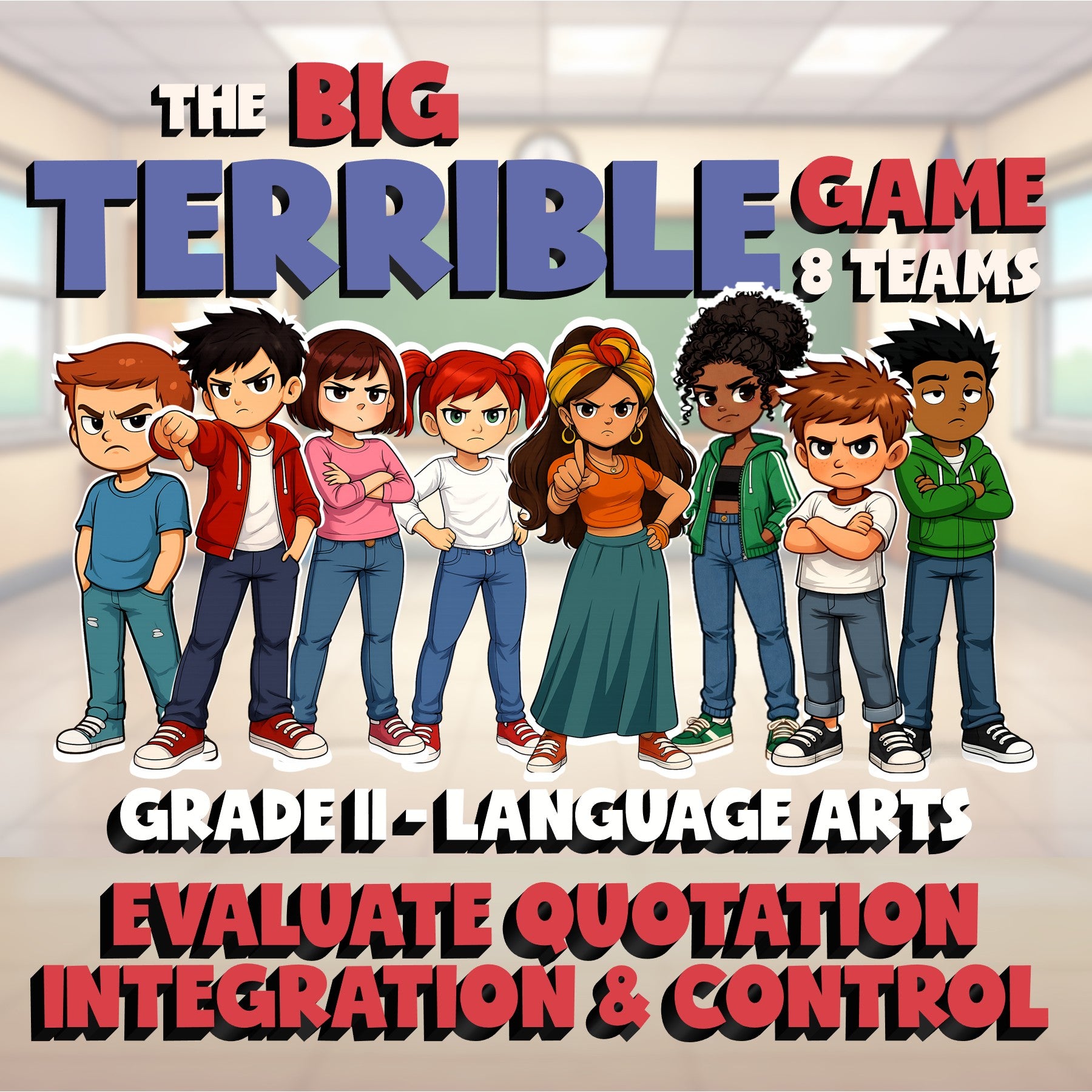 Evaluate Quotation Integration & Control BIG TERRIBLE GAME - Grade 11 ELA Review