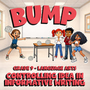 Controlling Idea in Informative Writing BUMP ELA Game - No Prep Grade 9 Review