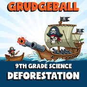 Deforestation GRUDGEBALL Science Game - No Prep Grade 9 Review Activity