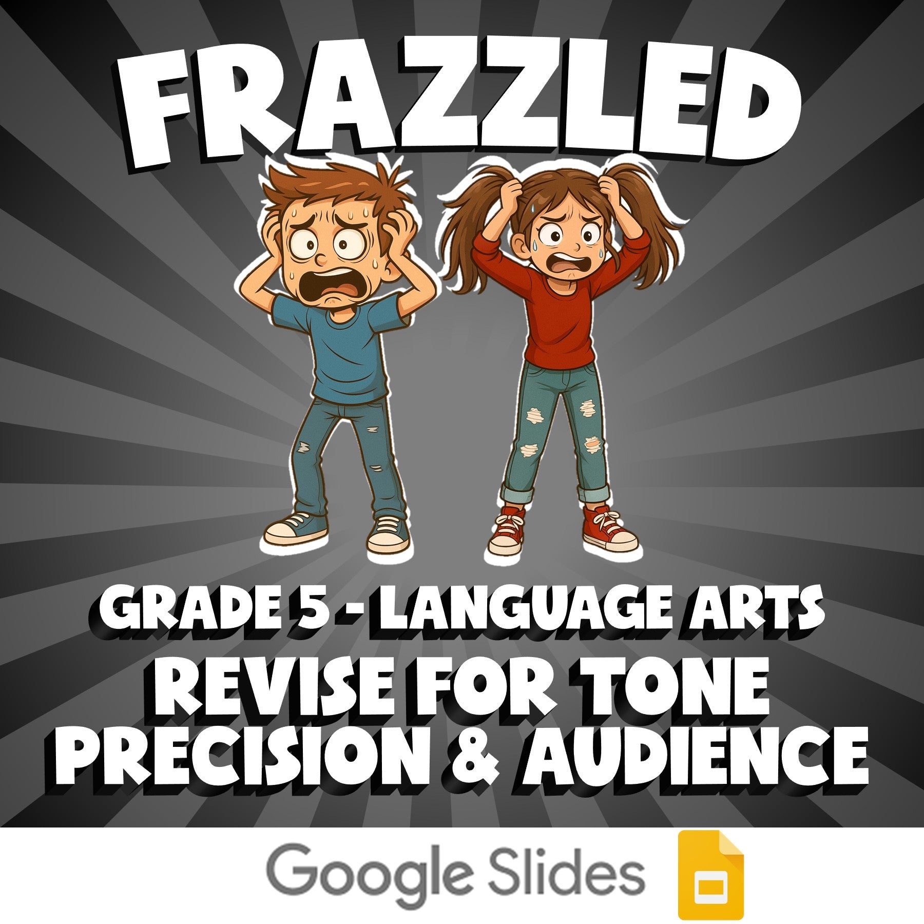 Revise for Tone Precision & Audience FRAZZLED ELA Game - No Prep Grade 5 Review