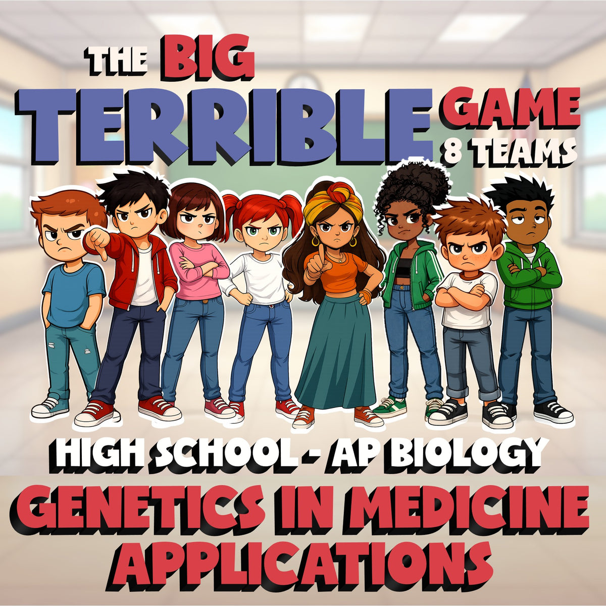 Genetics in Medicine Applications BIG TERRIBLE GAME - AP Biology Science Review