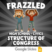 Structure of Congress FRAZZLED Civics Game - No Prep Review Activity