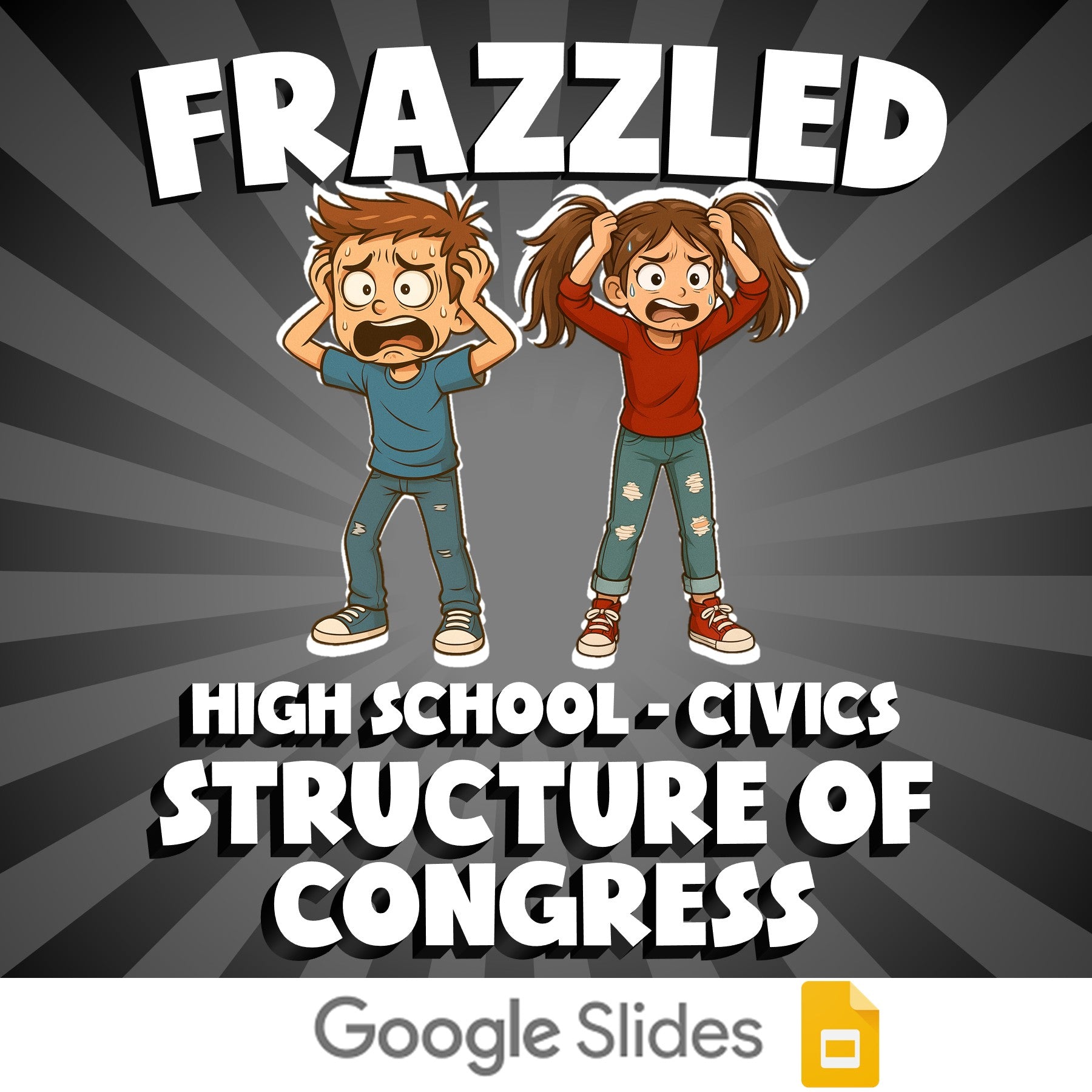 Structure of Congress FRAZZLED Civics Game - No Prep Review Activity