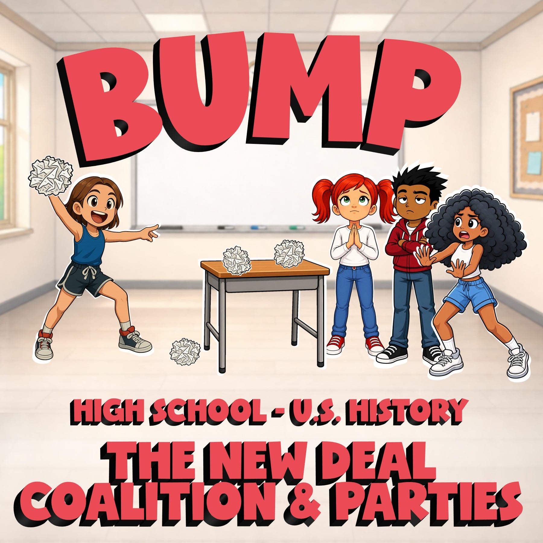 The New Deal Coalition & Parties BUMP U.S. History Game - No Prep Review