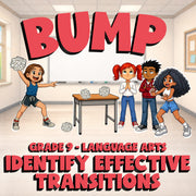 Identify Effective Transitions BUMP ELA Game - No Prep Grade 9 Review Activity