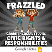 Civic Rights & Responsibilities FRAZZLED Socials Game - No Prep Grade 6 Review