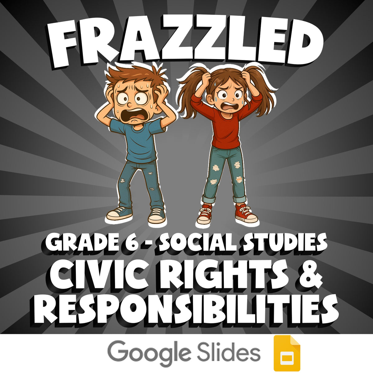 Civic Rights & Responsibilities FRAZZLED Socials Game - No Prep Grade 6 Review