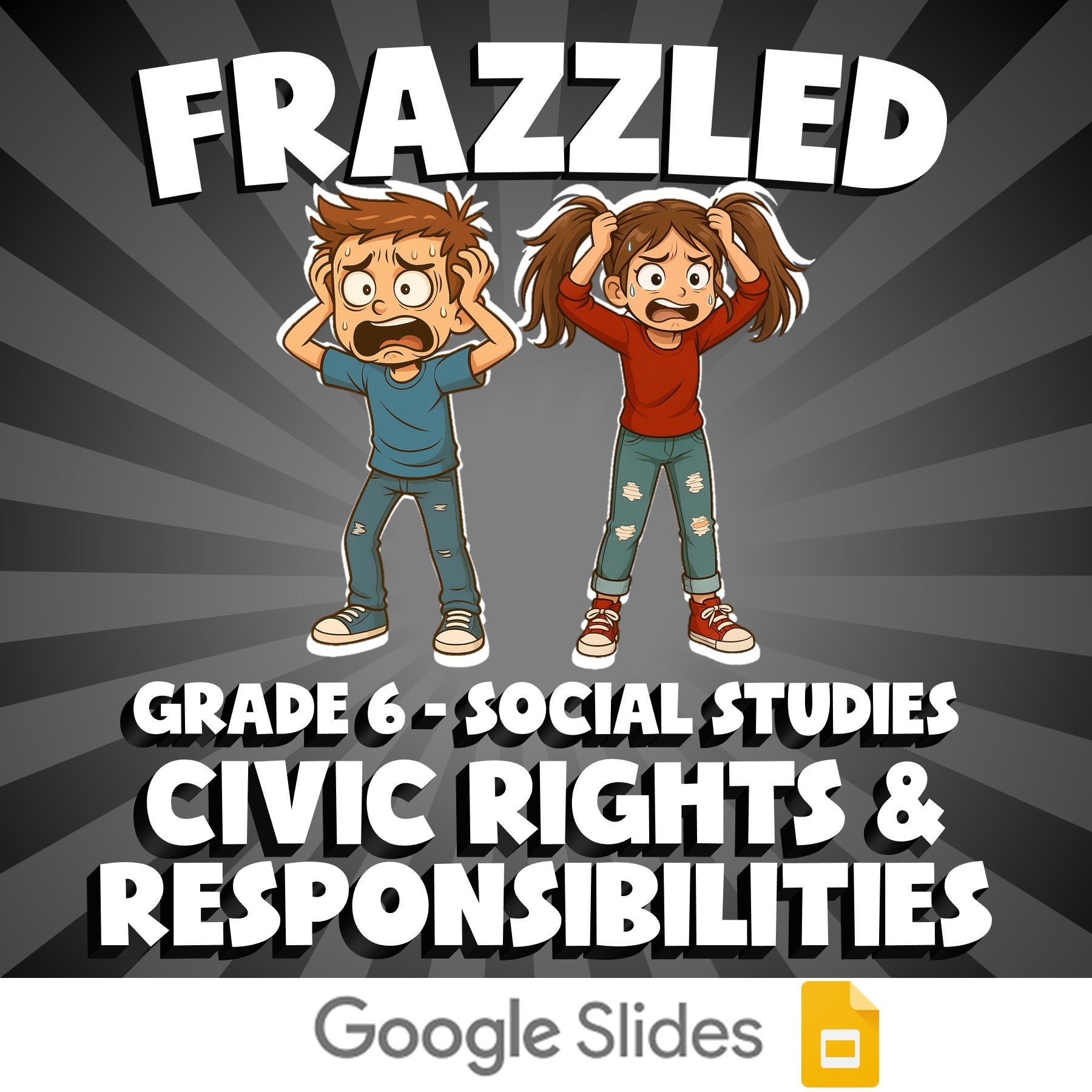 Civic Rights & Responsibilities FRAZZLED Socials Game - No Prep Grade 6 Review