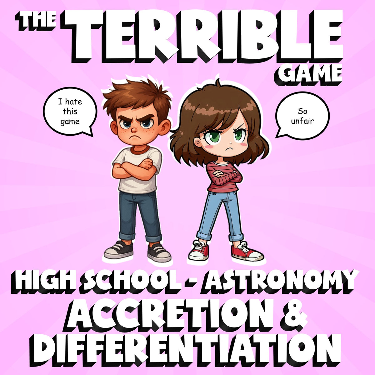 Accretion & Differentiation THE TERRIBLE GAME - No Prep Astronomy Science Review