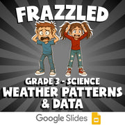 Weather Patterns & Data FRAZZLED Science Game - No Prep Grade 3 Review Activity