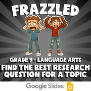 Find the Best Research Question for a Topic FRAZZLED ELA Game - No Prep Grade 9