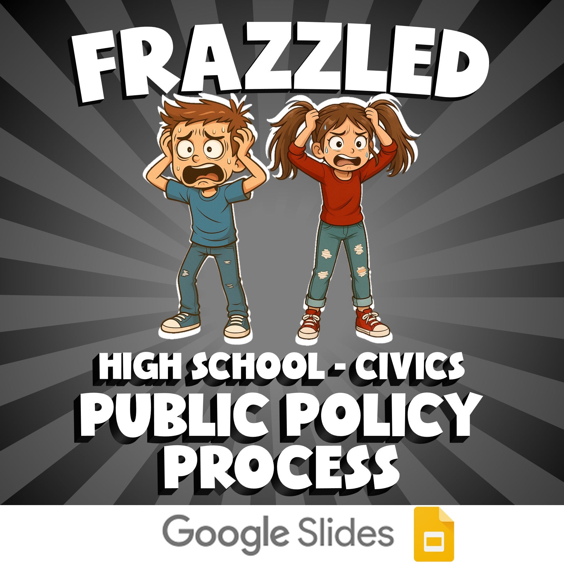 Public Policy Process FRAZZLED Civics Game - No Prep Review Activity