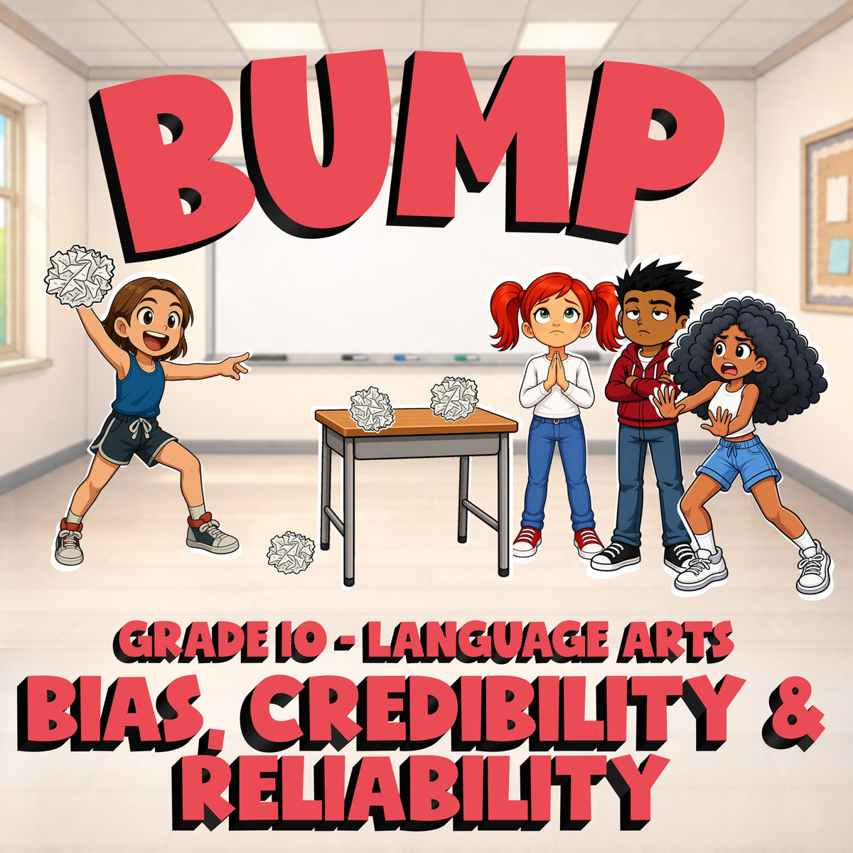 Bias, Credibility & Reliability BUMP ELA Game - No Prep Grade 10 Review Activity