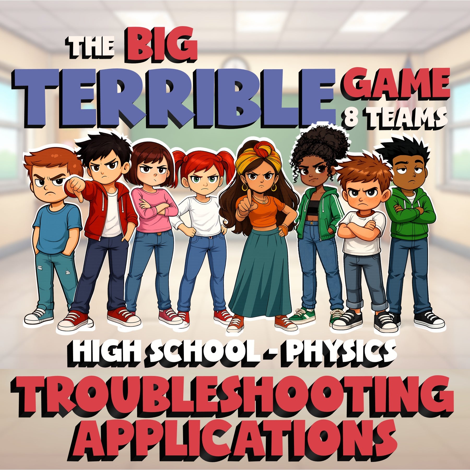 Troubleshooting Applications BIG TERRIBLE GAME - No Prep Physics Science Review