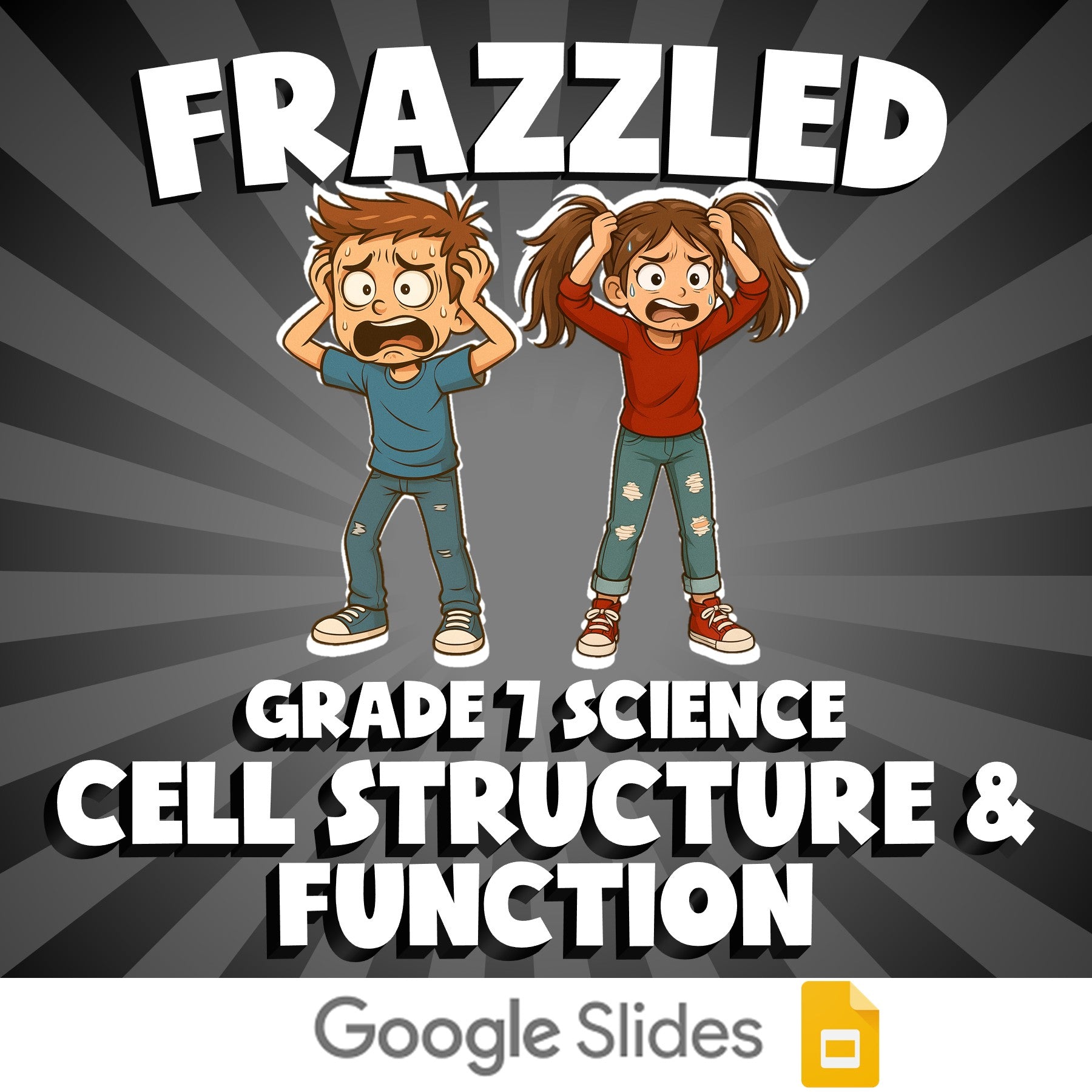 Cell Structure & Function FRAZZLED Science Game - No Prep Grade 7 Review