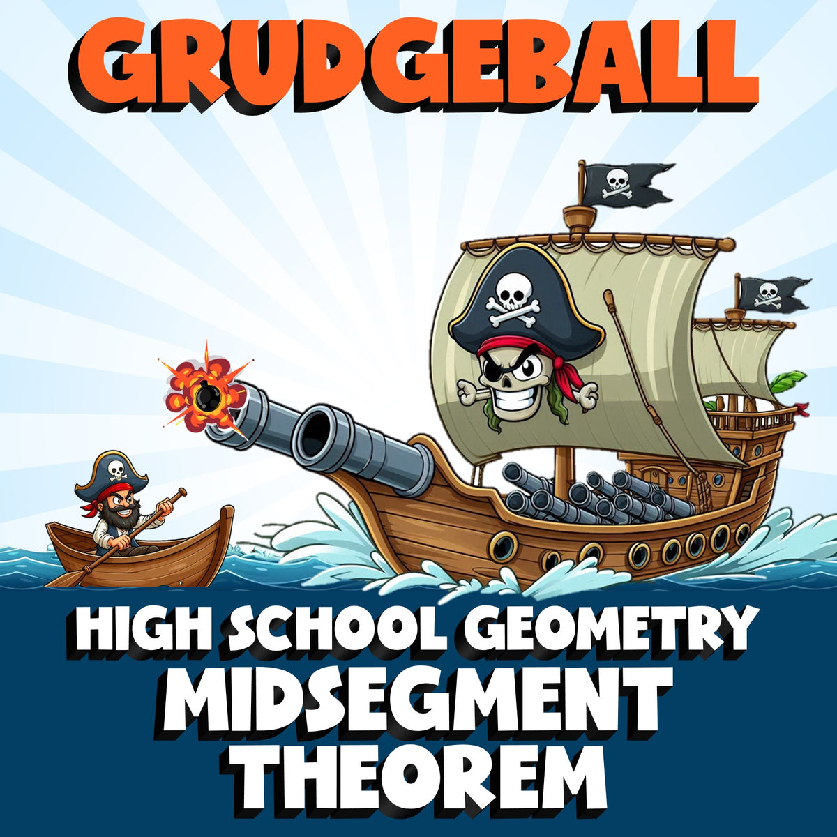 Midsegment Theorem GRUDGEBALL Math Game - No Prep Geometry Review Activity
