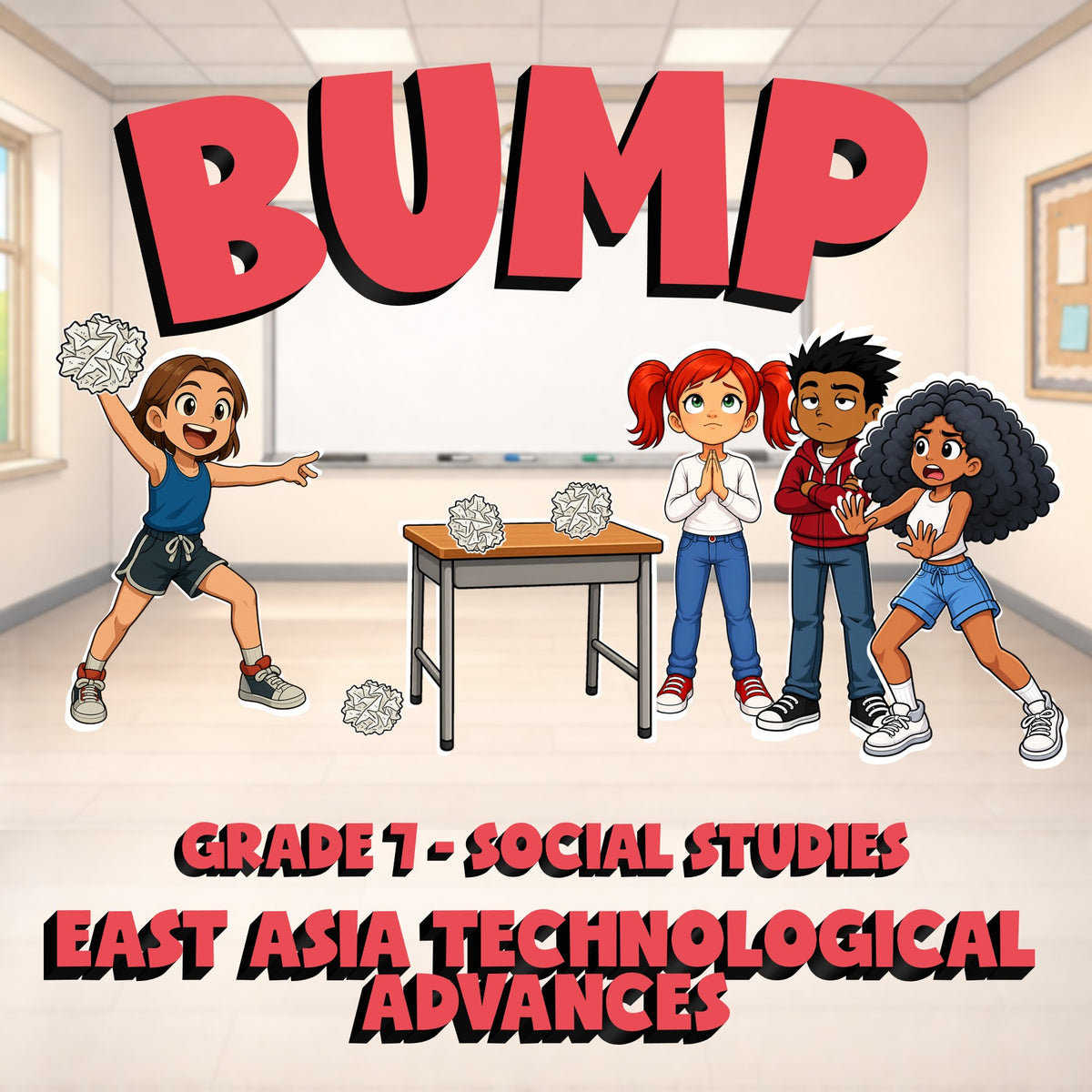 East Asia Technological Advances BUMP Socials Game - No Prep Grade 7 Review