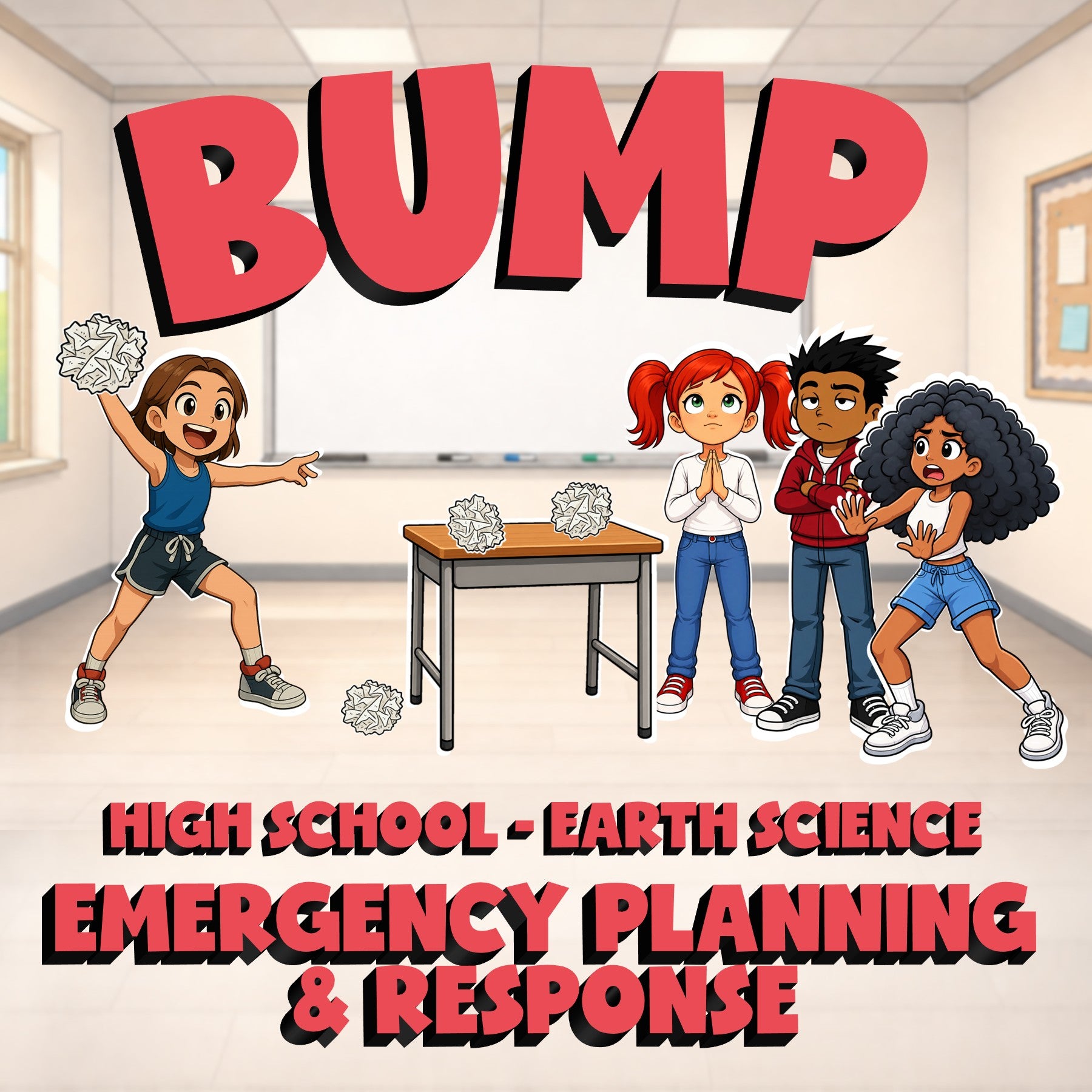 Emergency Planning & Response BUMP Game - No Prep Earth Science Review Activity
