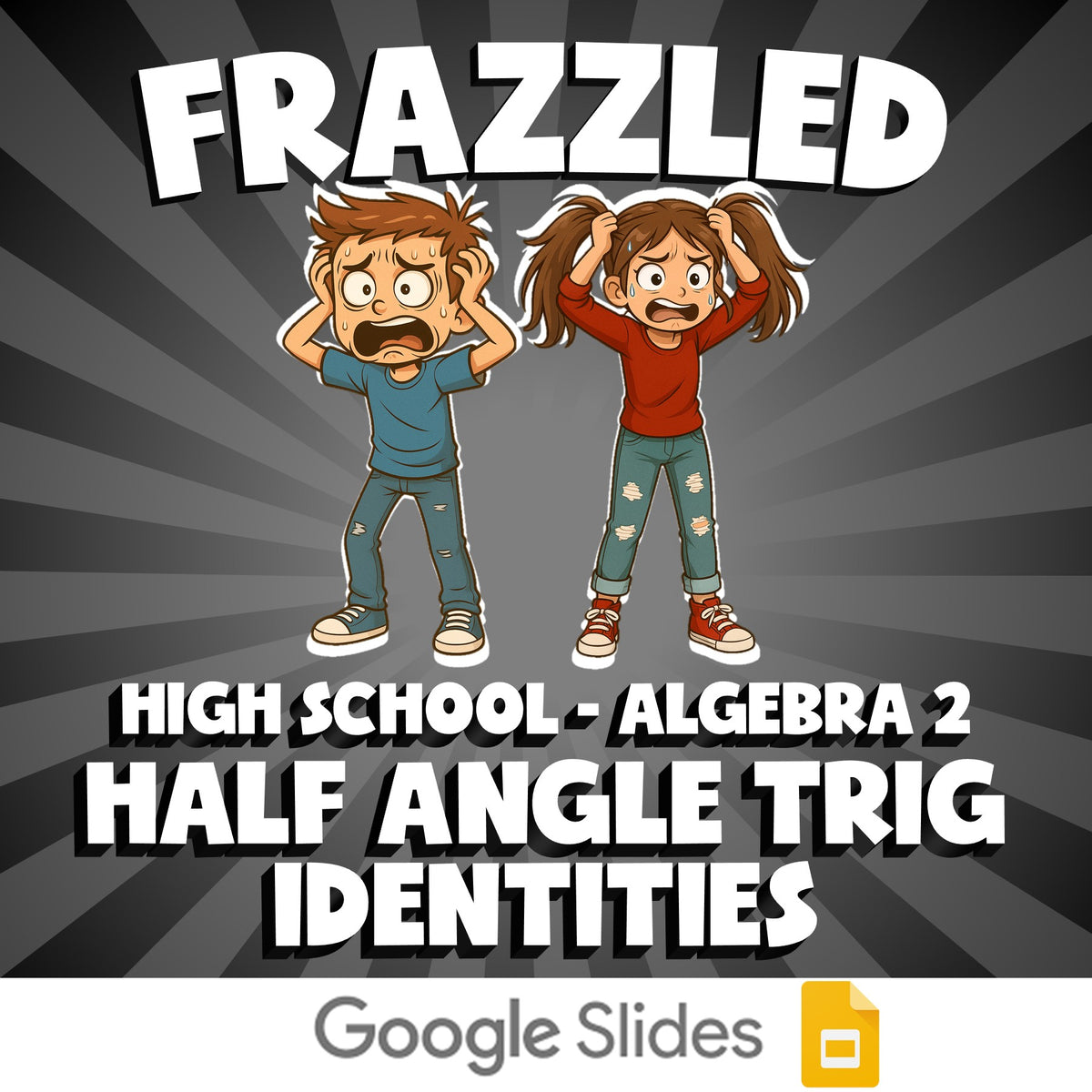Half Angle Trig Identities FRAZZLED Math Game - No Prep Algebra 2 Review